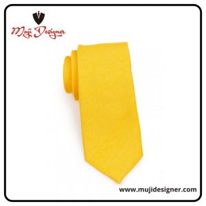 Matte Woolen Tie in Marigold