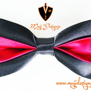 Black & Red Bow Tie